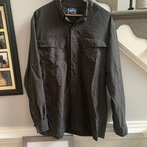 World Wide Sportsman Long Sleeve Fishing Button Up sz L
